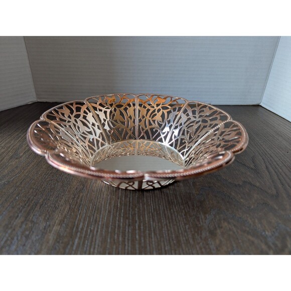 WMF Germany Art Nouveau Silverplated Bowl Ornate Floral Candy Dish Marked - Picture 4 of 16